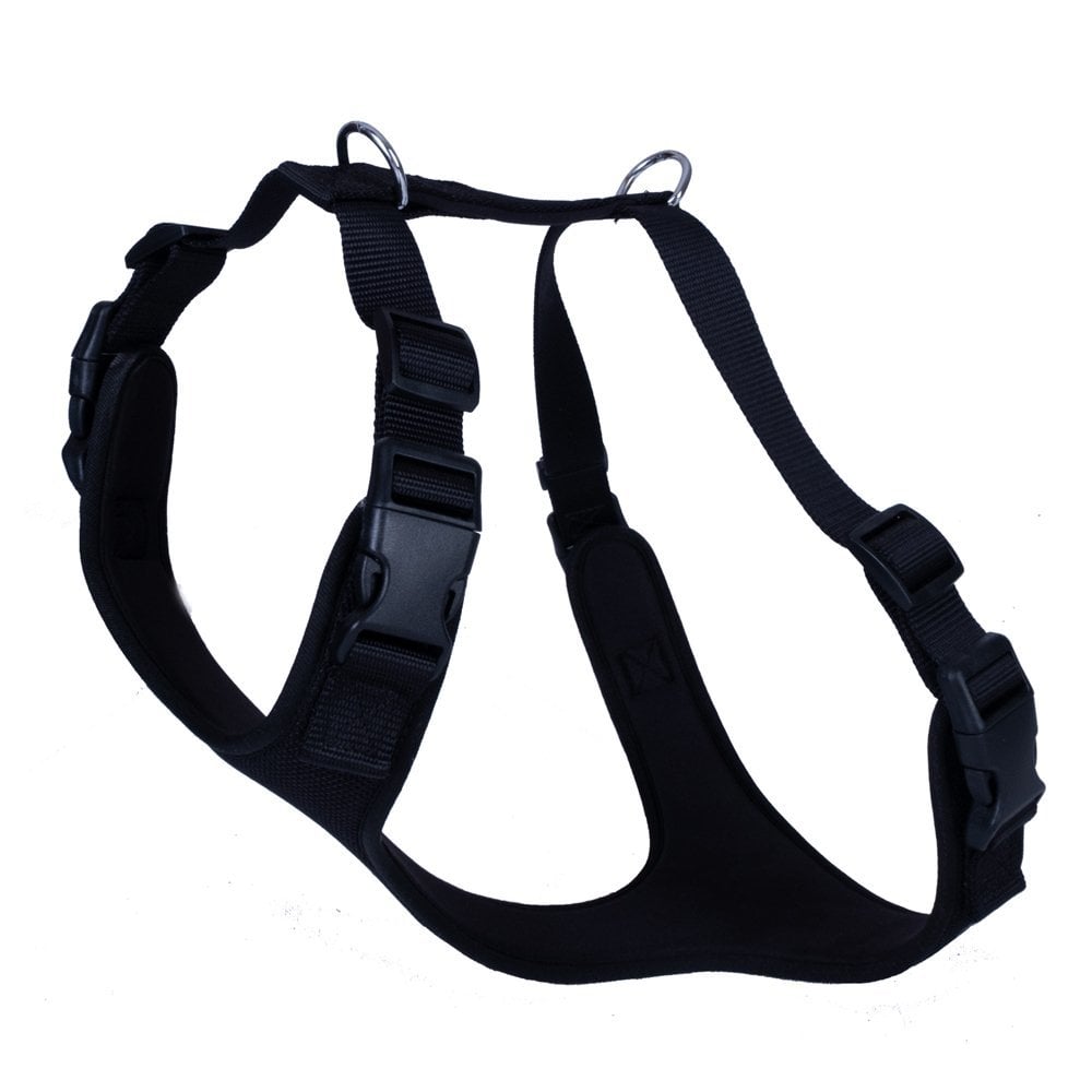 [ADGTLBLACK] Doggie Soft Padded Dog Harness L 55-65cm (Black)