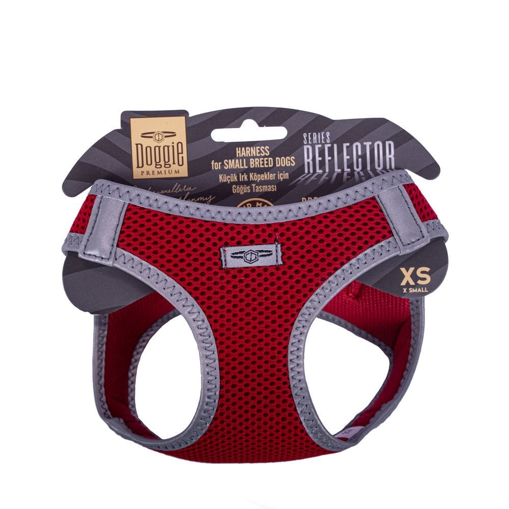 Doggie Reflektör Küçük Irk Köpek Göğüs Tasması XS 30-34cm