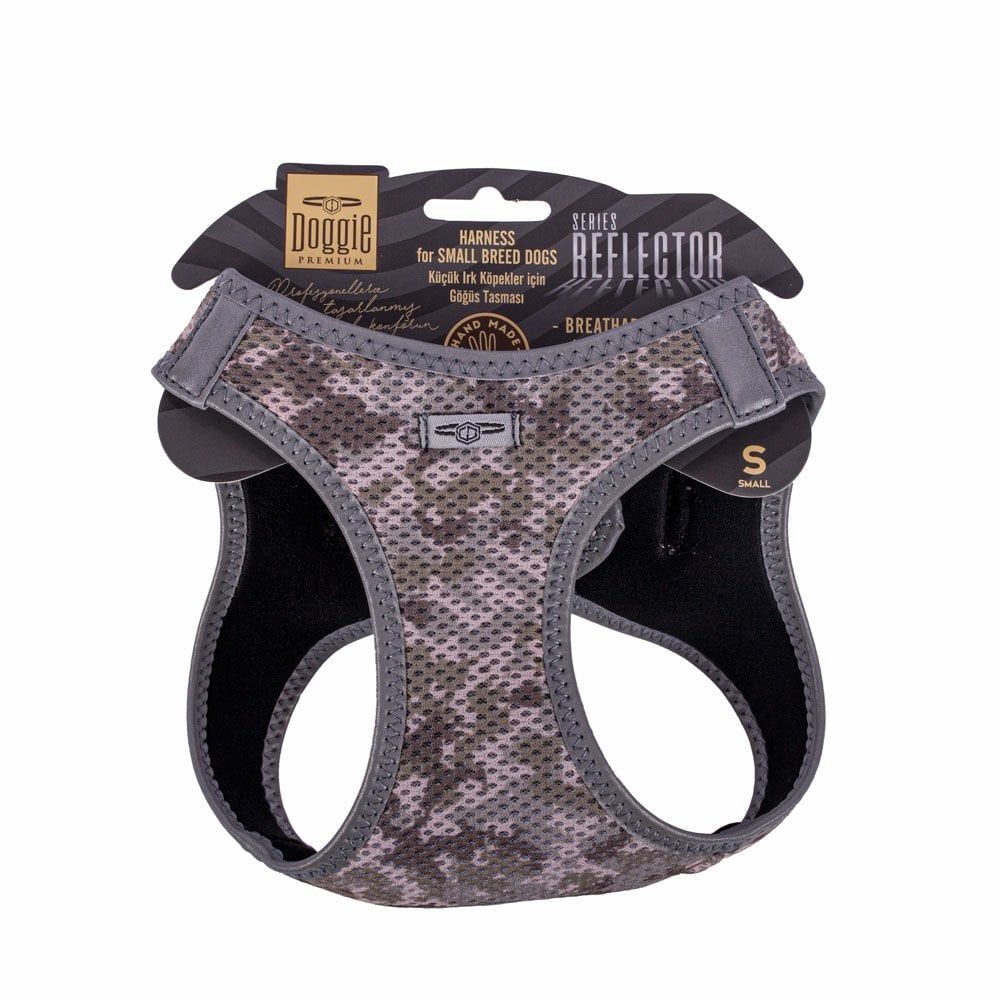 Doggie Reflective Small Breed Dog Harness S 32-38cm