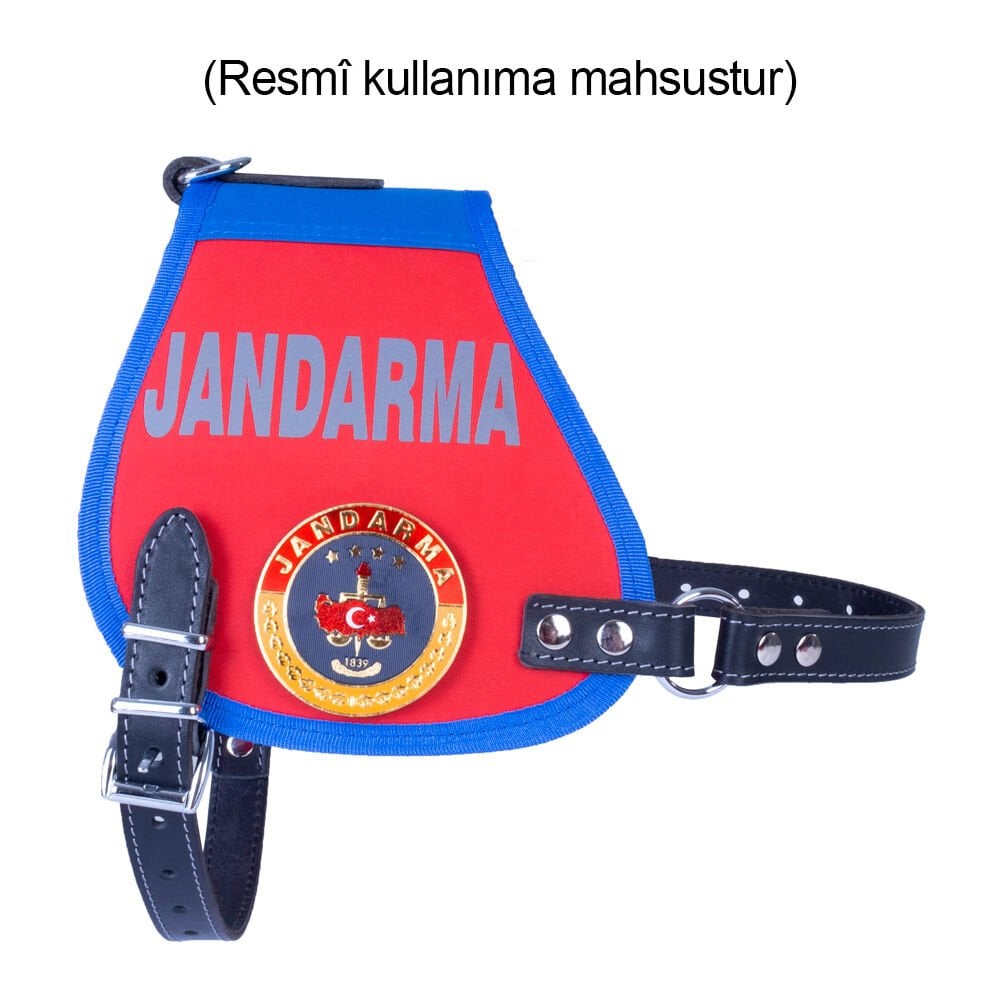 [ARMJNGXLRED] Doggie Jandarma Armalı Köpek Görev Yeleği XL 70-80cm
