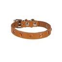 Cattie Taşlı Deri Kedi Tasması 1x18-22cm