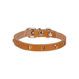 Cattie Taşlı Deri Kedi Tasması 1x21-25cm