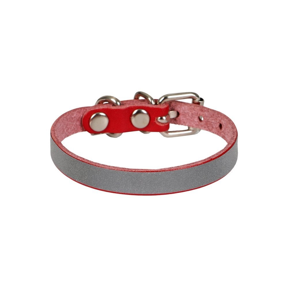 Cattie Reflektörlü Deri Kedi Tasması 1x18-22cm