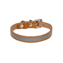 Cattie Reflective Leather Cat Collar 1x21-25cm