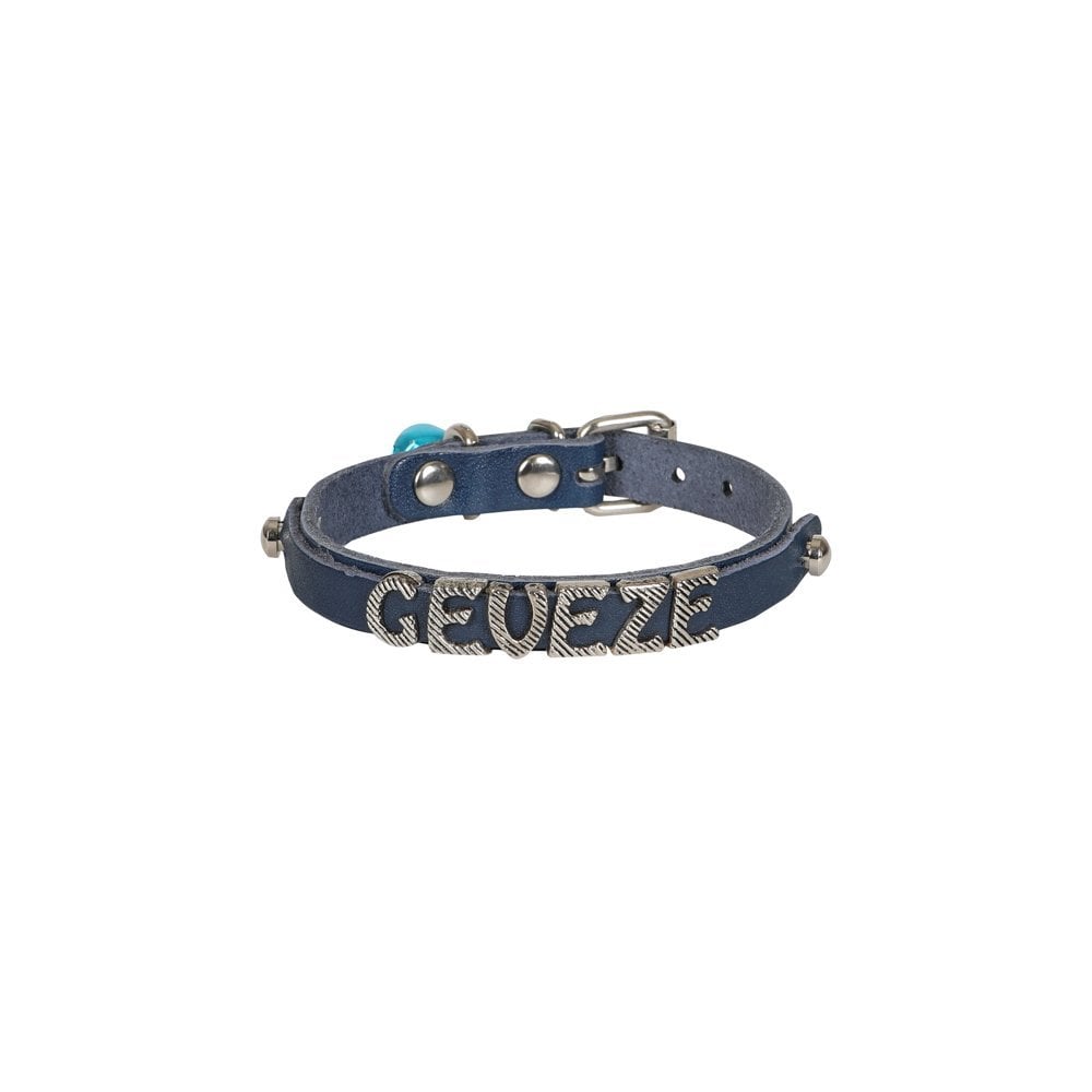 Cattie Nameplate Leather Cat Collar 1x21-25cm