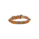 Cattie Nameplate Leather Cat Collar 1x21-25cm