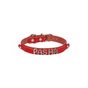 Cattie İsimlikli Deri Kedi Tasması 1.2x25-29cm