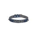 Cattie Nameplate Leather Cat Collar 1.5x28-32cm