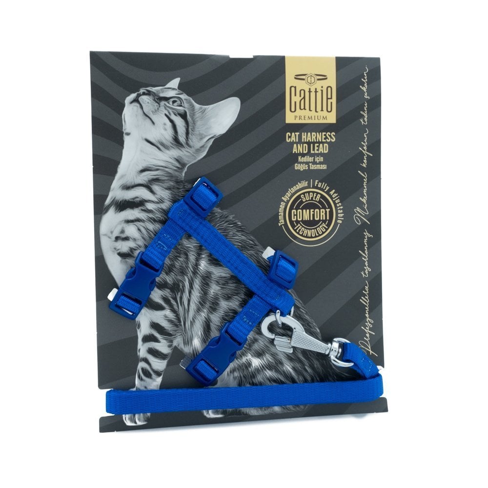 Cattie Dokuma Kedi Gezdirme Tasması 1x25-40cm