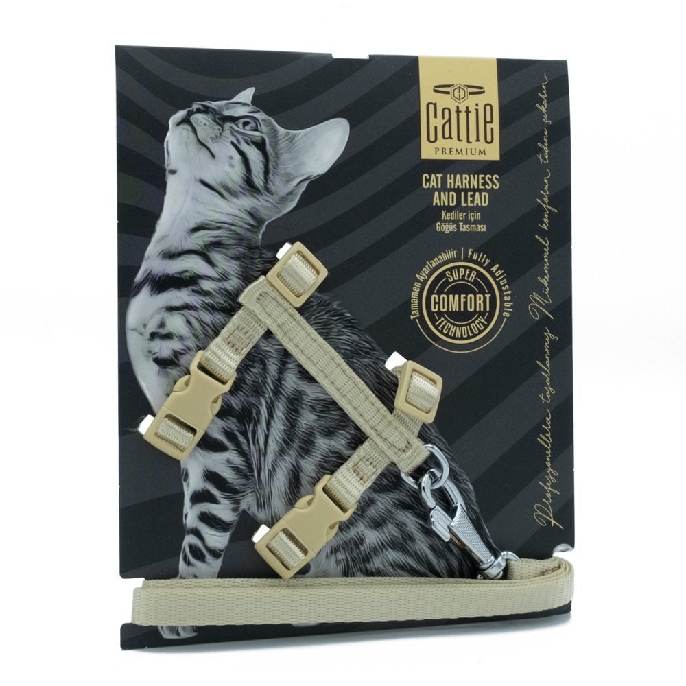 Cattie Dokuma Kedi Gezdirme Tasması 1x25-40cm