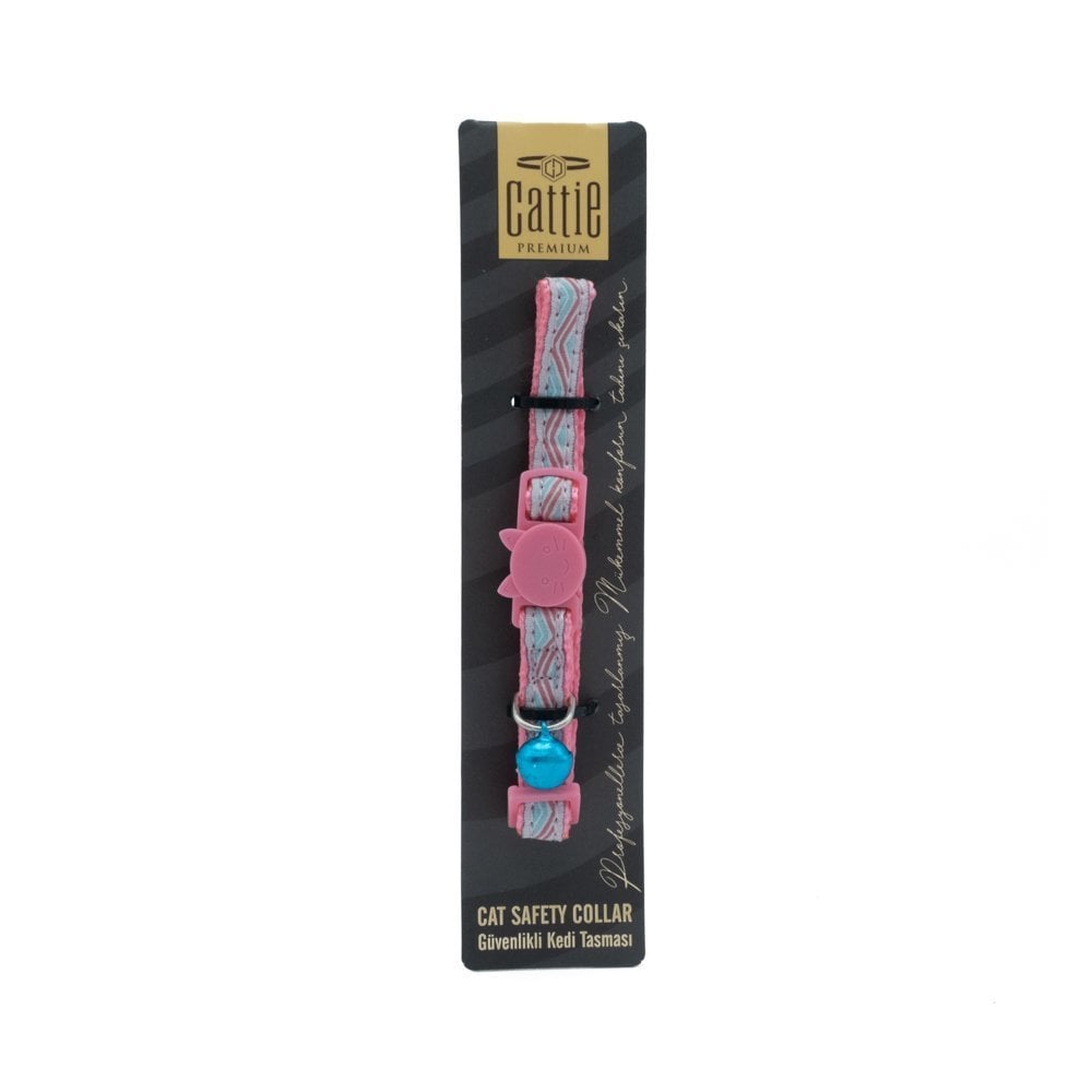 Cattie Patterned Safety Buckle Cat Collar 1x15-25cm