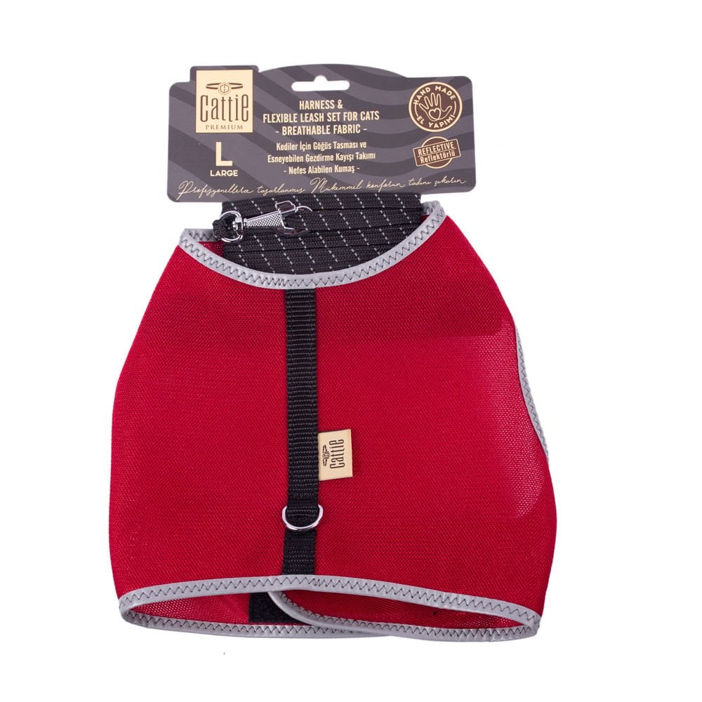 Cattie Lastikli Kedi Gezdirme Tasması 1.5x30-40cm