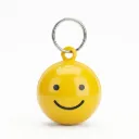 Smiling Face Brass Cat Bell 20mm