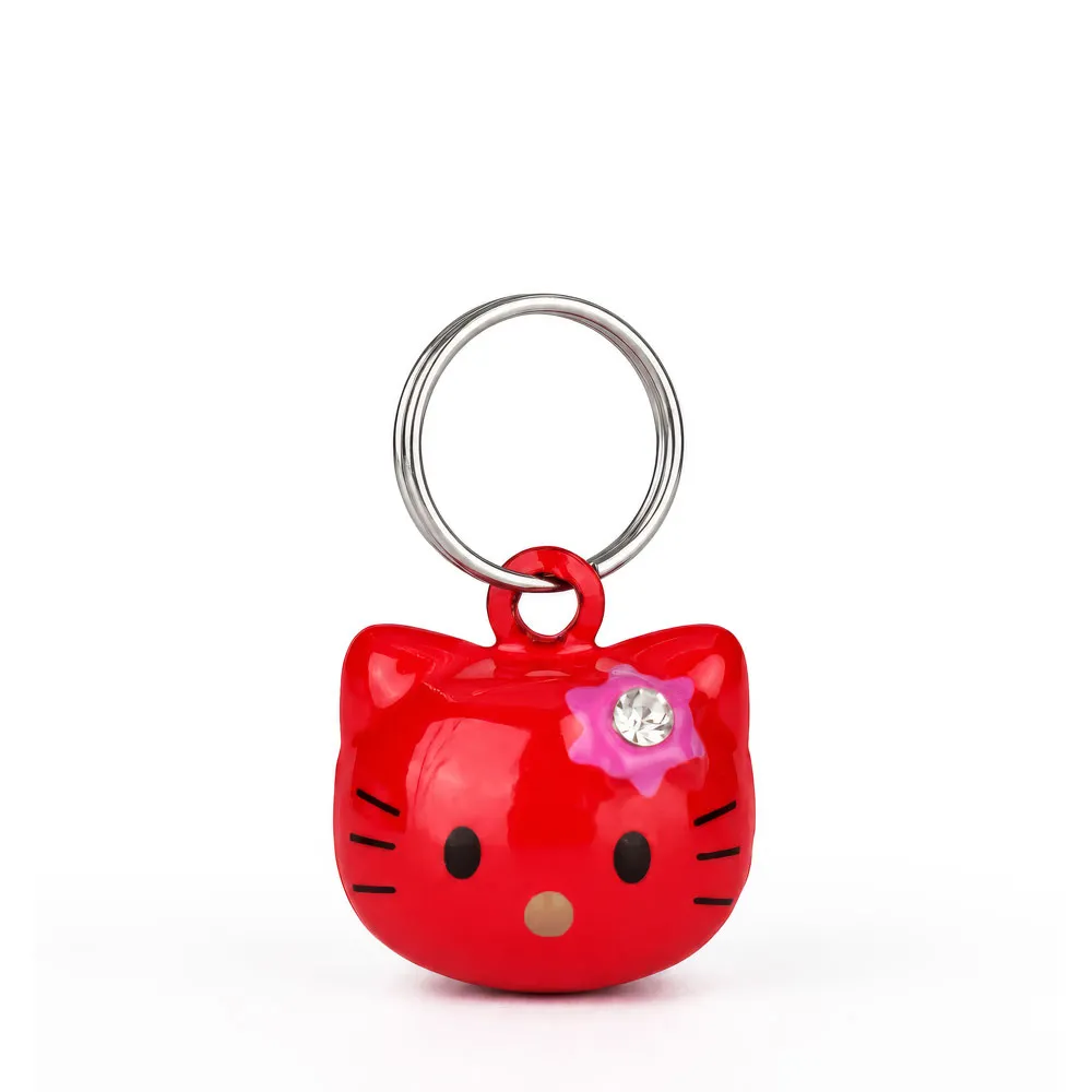 [ZILSUSRED] Decorative Brass Cat Bell 15mm (Red)