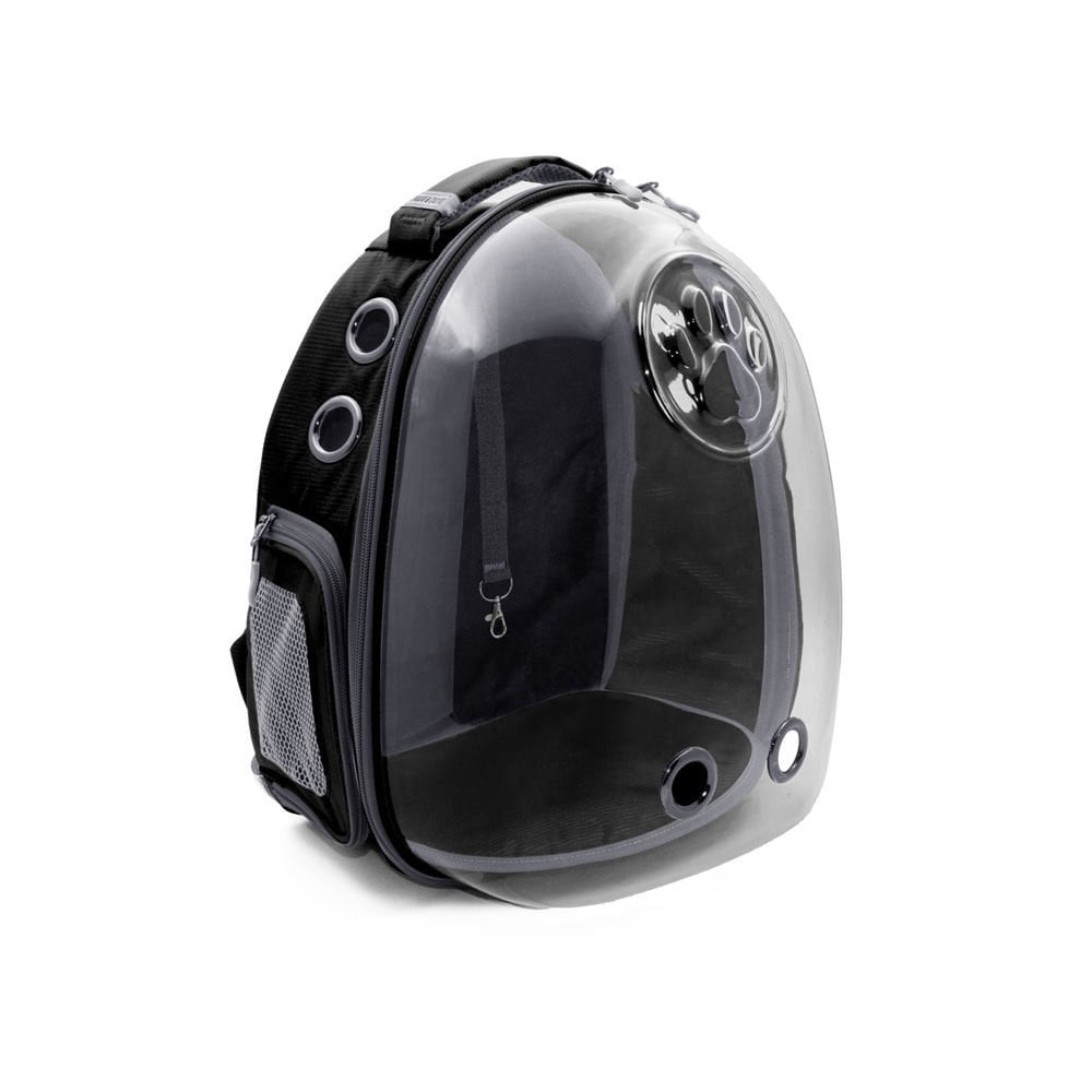 [NEWVISIONBLACK] Cattie Astronaut Cat Carrier Backpack 25x30x40cm (Black)
