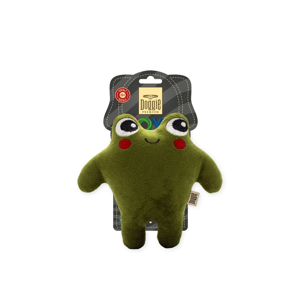 Doggie Frog Plush Dog Toy 15cm