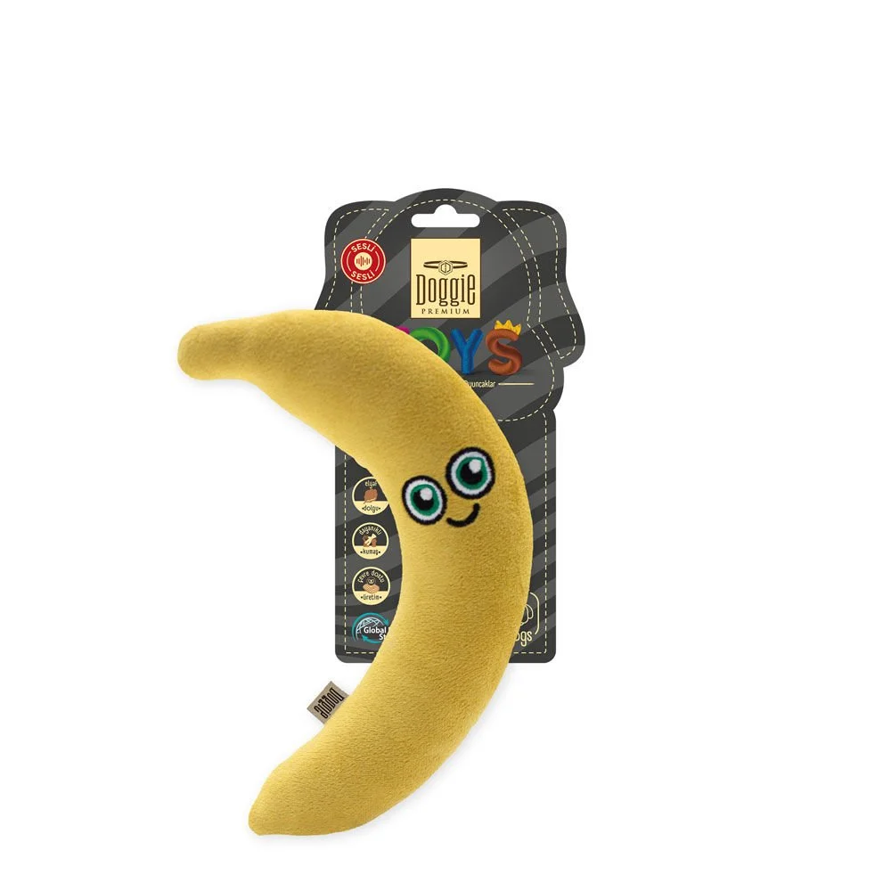 Doggie Banana Plush Dog Toy 20cm