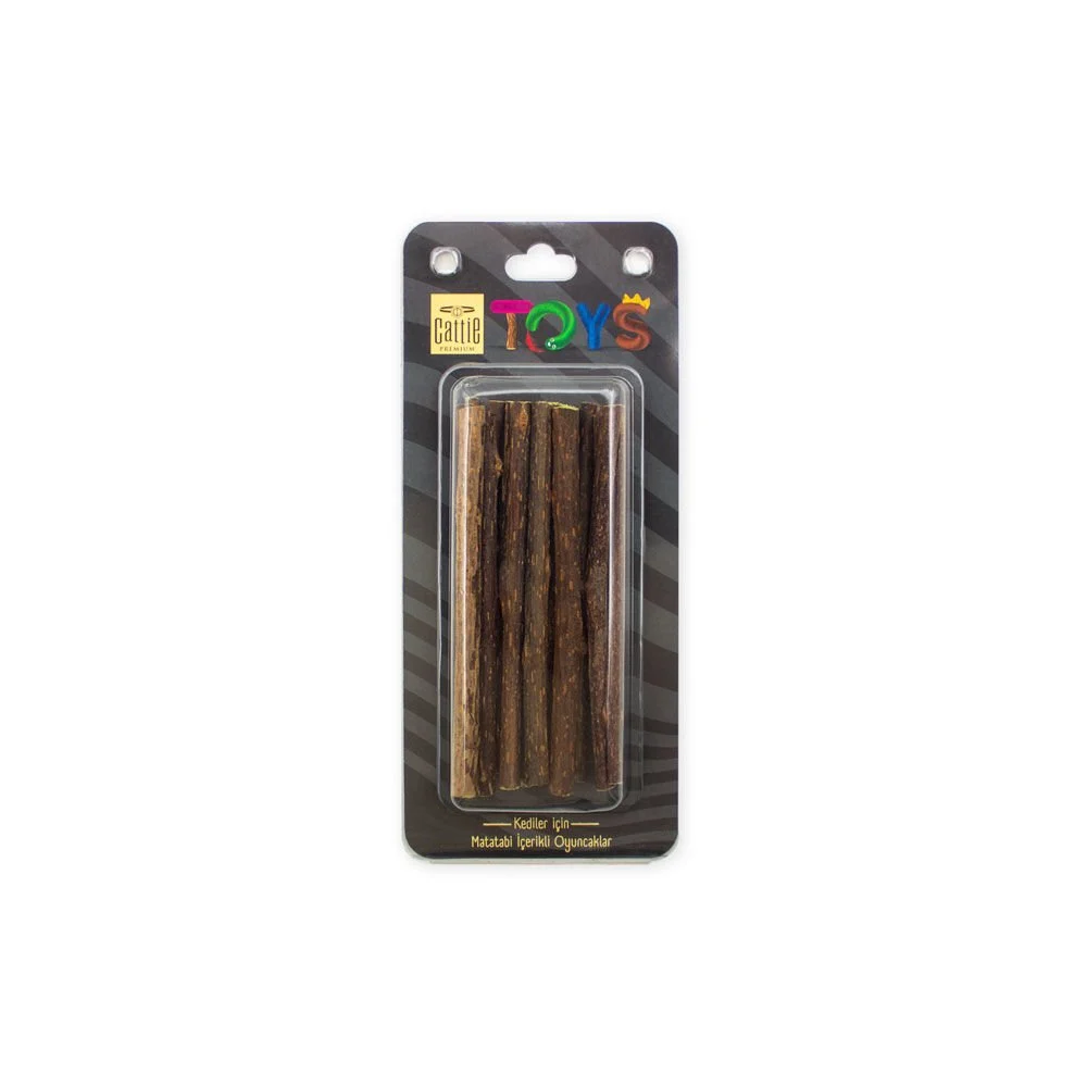 Cattie Thick Stick Silvervine Cat Toy 12 pcs