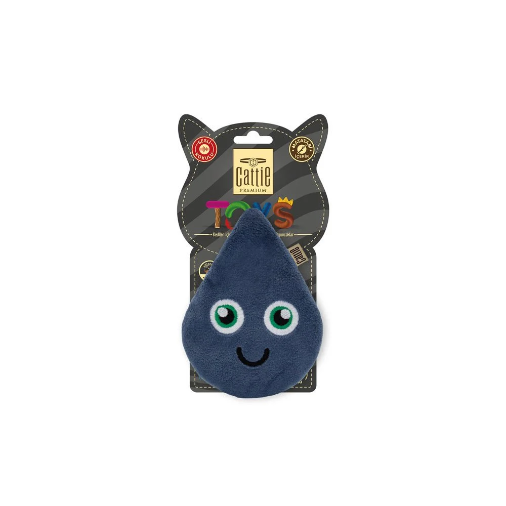 [CTOY11DAMLA] Cattie Drop Plush Cat Toy With Silvervine 11cm