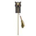 Cattie Feather Cat Teaser Wand Toy With Silvervine 50cm