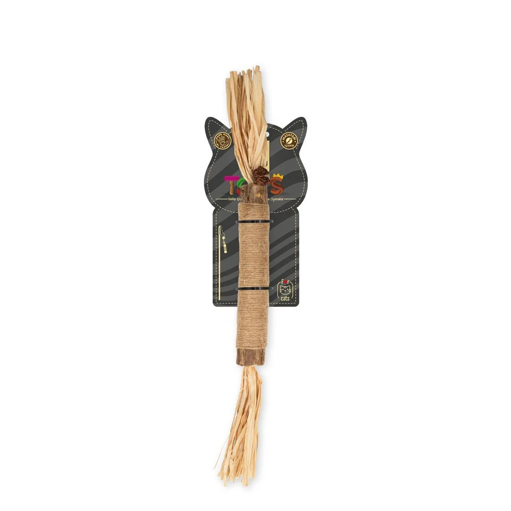 [CTOY35TIRMALAMA] Cattie Silvervine Cat Scratching Stick Toy 35cm