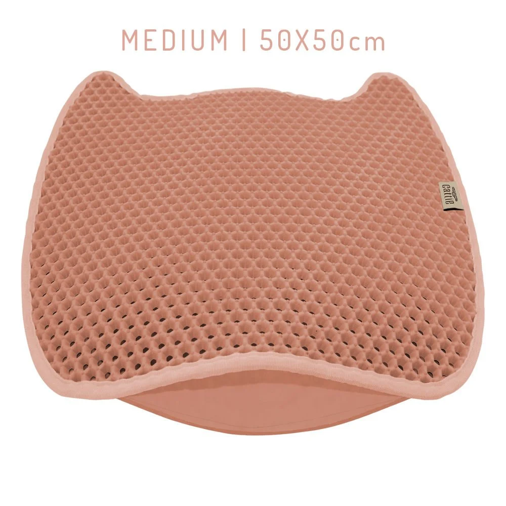 Cattie Grooved EVA Cat Litter Mat 50x50cm