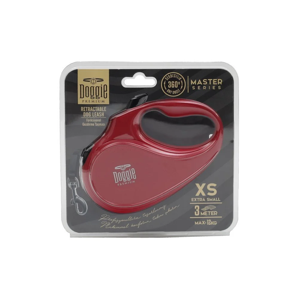Doggie Master Retractable Dog Leash XS 12kg 3m