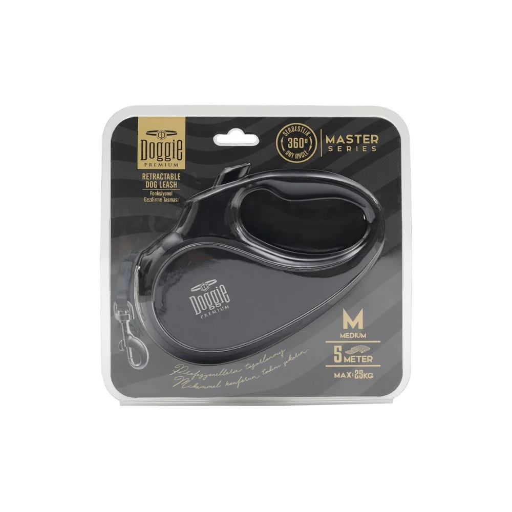 Doggie Master Otomatik Makaralı Köpek Tasması M 25kg 5m