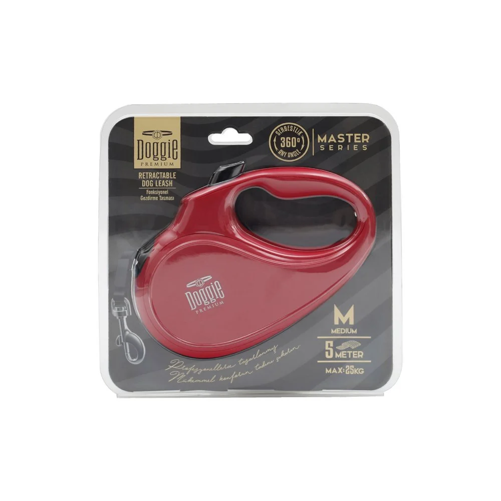 Doggie Master Retractable Dog Leash M 25kg 5m
