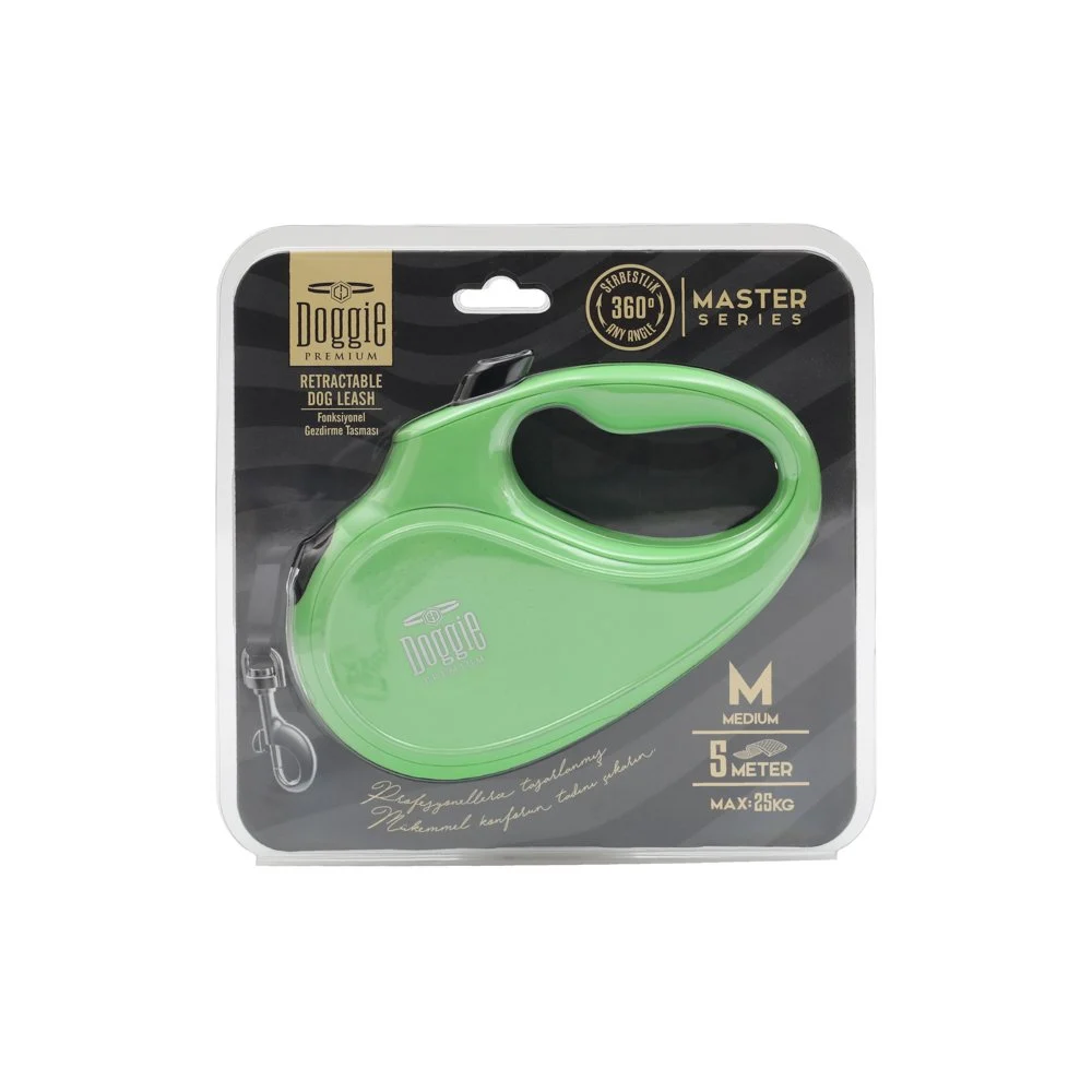 Doggie Master Retractable Dog Leash M 25kg 5m