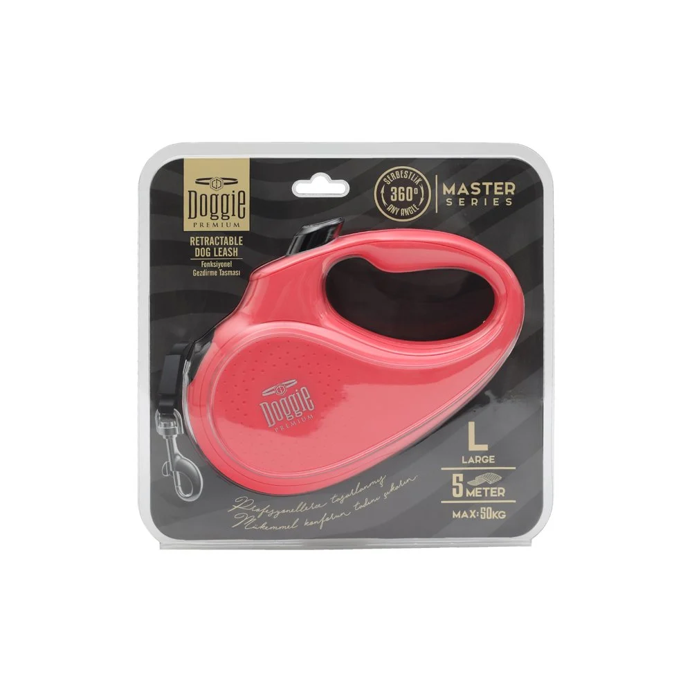 Doggie Master Retractable Dog Leash L 50kg 5m