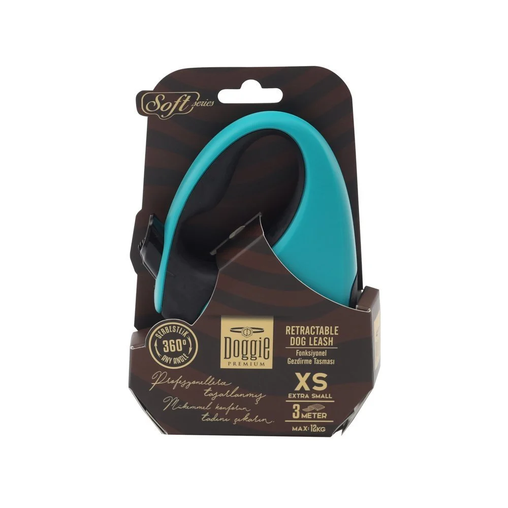 Doggie Soft Otomatik Makaralı Köpek Tasması XS 12kg 3m