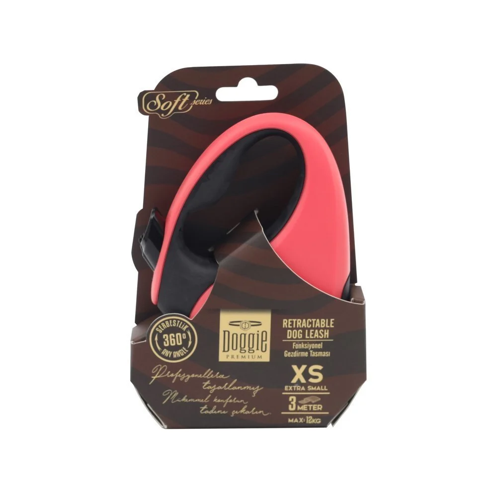 Doggie Soft Otomatik Makaralı Köpek Tasması XS 12kg 3m