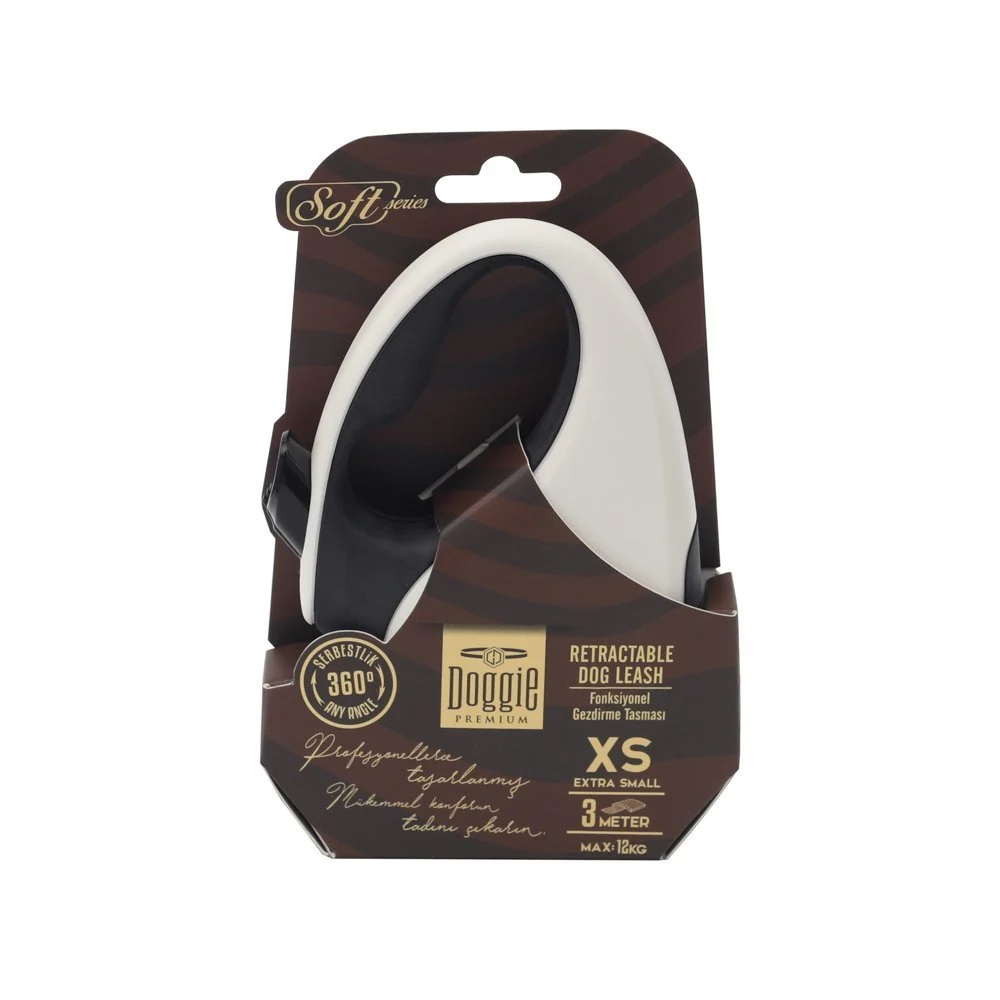 Doggie Soft Retractable Dog Leash XS 12kg 3m