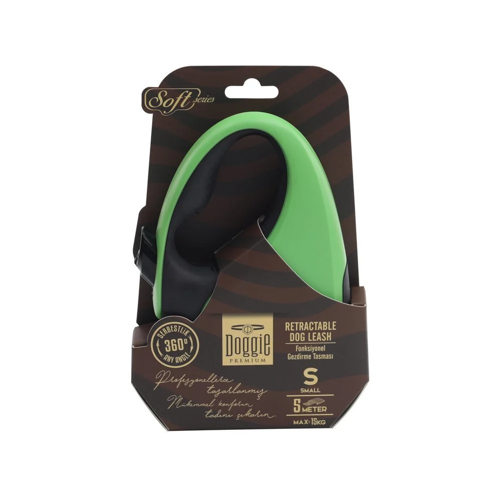 Doggie Soft Otomatik Makaralı Köpek Tasması S 15kg 5m