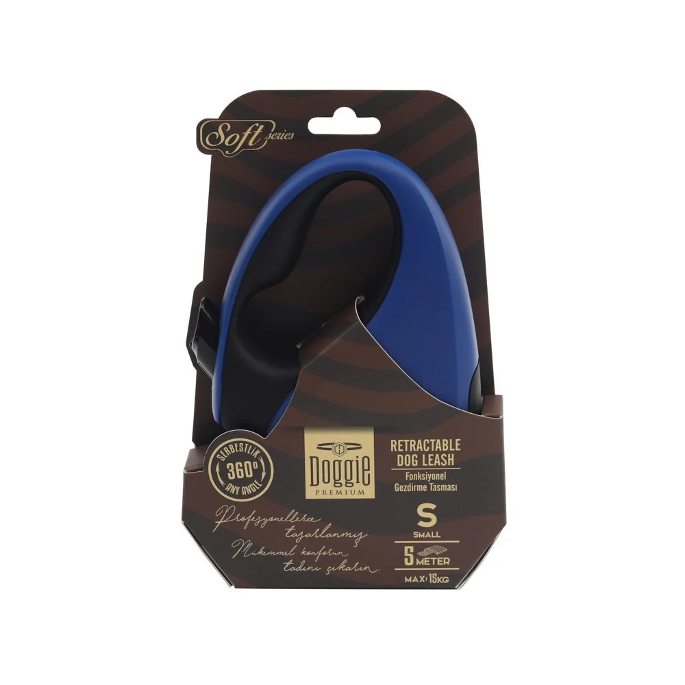 Doggie Soft Otomatik Makaralı Köpek Tasması S 15kg 5m