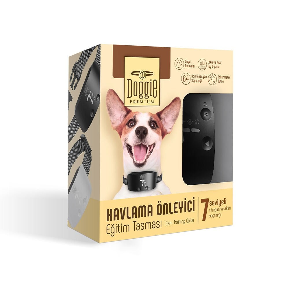 Doggie Anti Bark Dog Training Collar Black