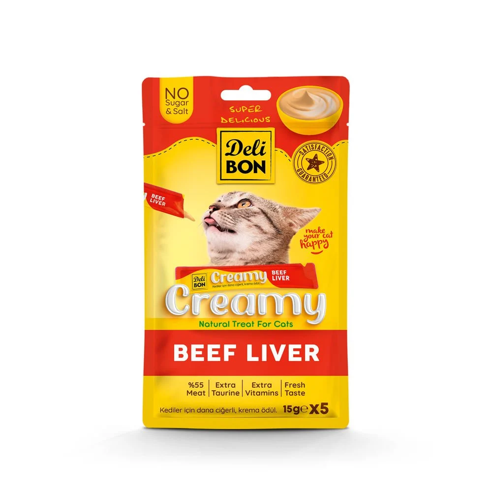 Delibon Krema Kedi Ödül Maması 15g 5 Adet
