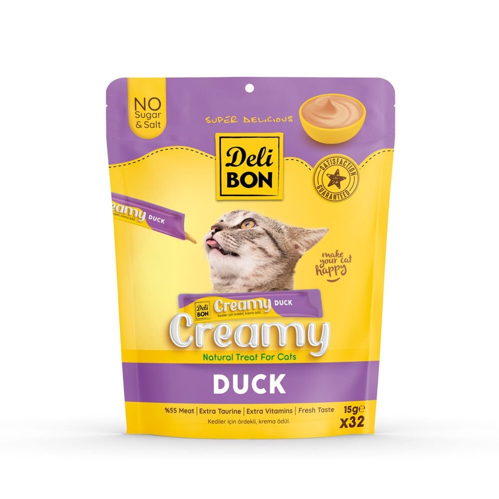 Delibon Krema Kedi Ödül Maması 15g 32 Adet