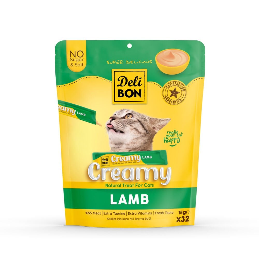 Delibon Krema Kedi Ödül Maması 15g 32 Adet