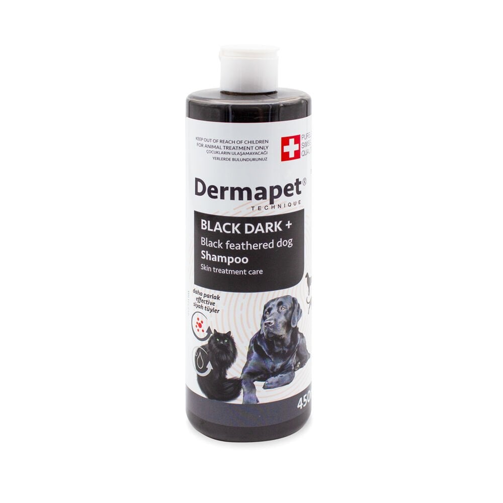 [DERMAPETBLACK450] Purele Dermatolojik Kedi ve Köpek Şampuanı 450ml Siyah Tüyler