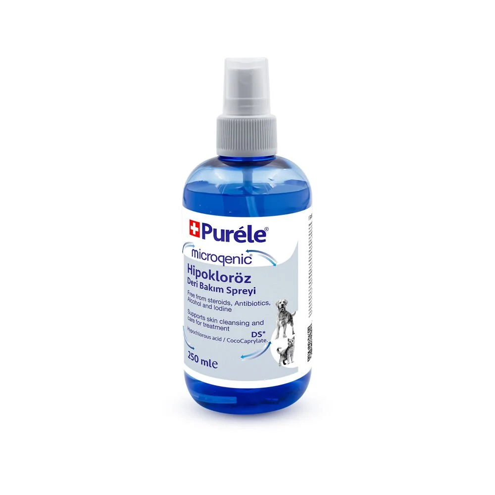 [MICROGENHIPO250] Purele Kedi ve Köpek Hipokloröz Bakım Spreyi 250ml