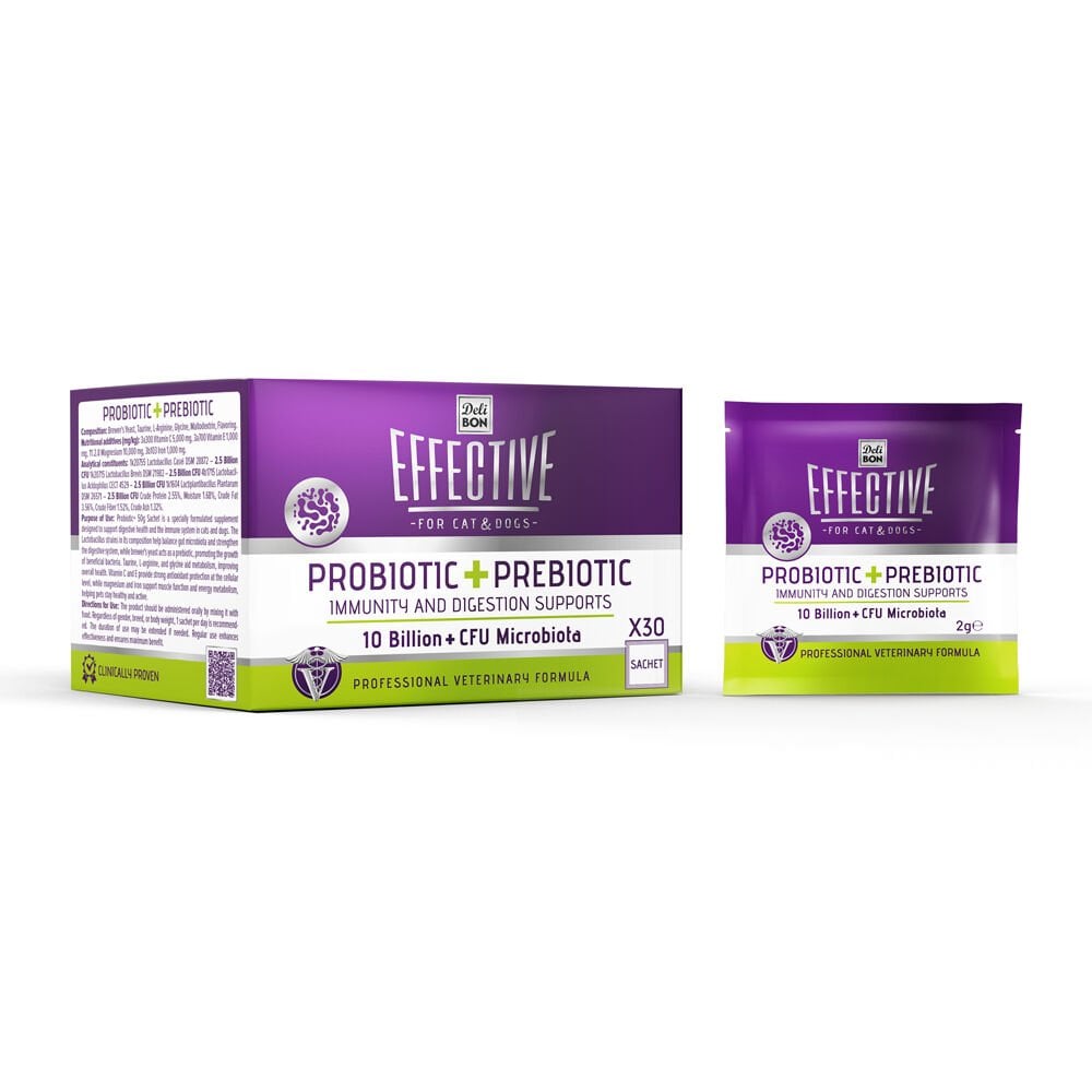[PROBIOTIC10BIL] Delibon Kedi ve Köpek Probiyotik Tozu 2g 30 Adet