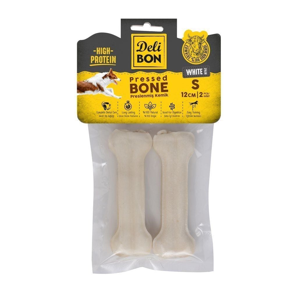 [EKO12CM2WHITE] Delibon Rawhide Dog Treat 12cm 2 pcs (White)