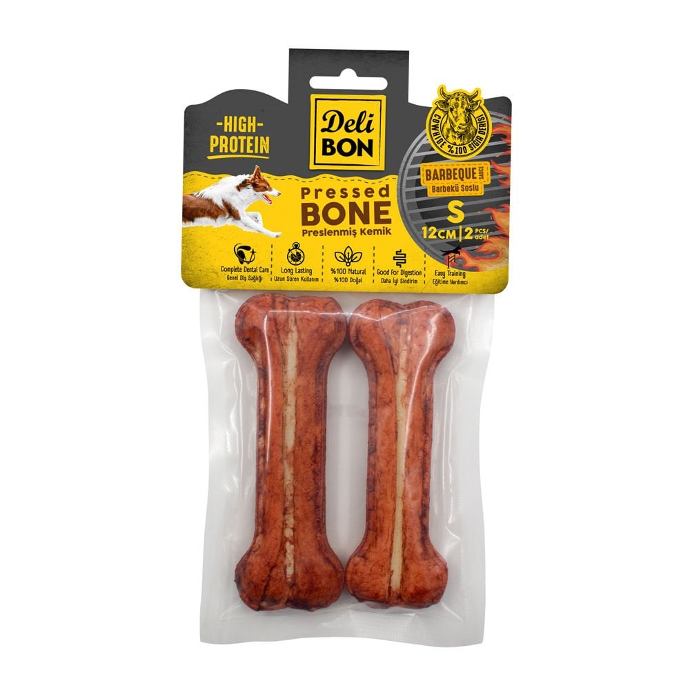 [EKO12CM2BARBECUE] Delibon Barbekü Kemik Köpek Ödül Maması 12cm 2 Adet