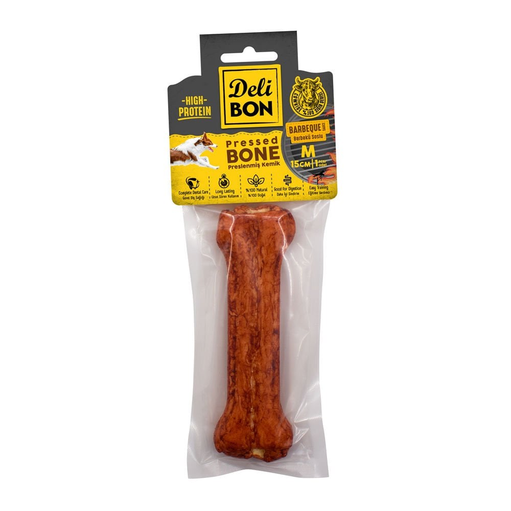 [EKO15CM1BARBECUE] Delibon BBQ Rawhide Dog Treat 15cm 1 pc