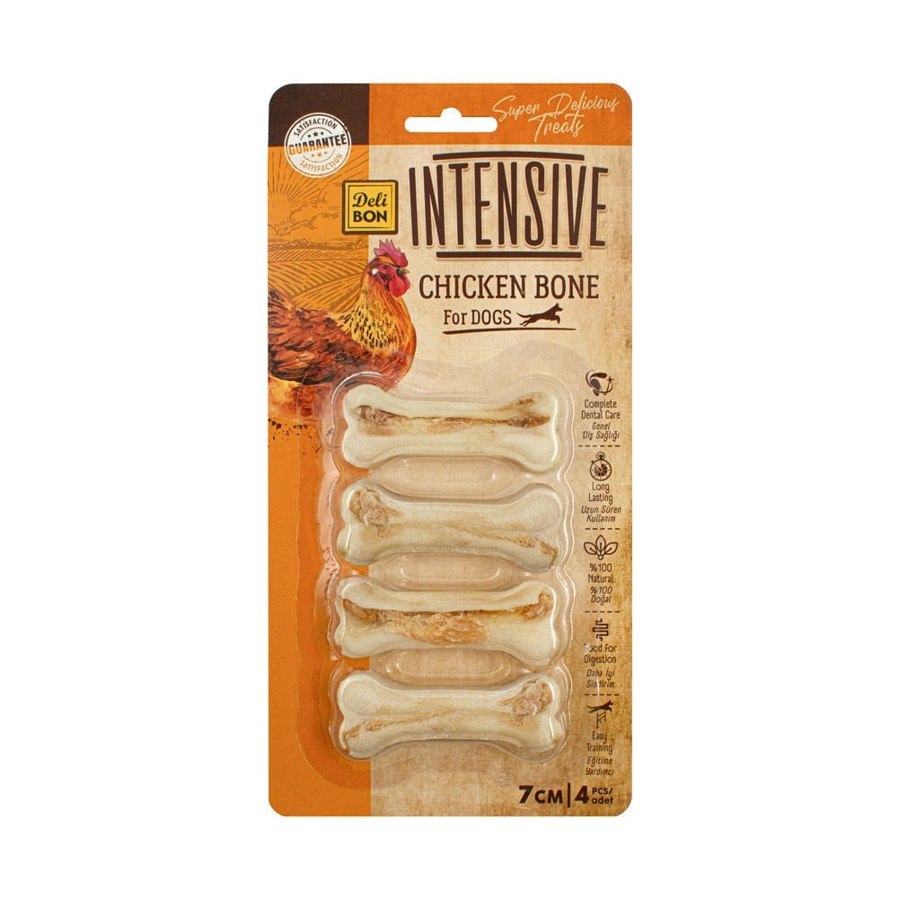 [BLIST7CM4CHICKEN] Delibon Gourmet Rawhide Chicken Filled Dog Treat 7cm 4 pcs