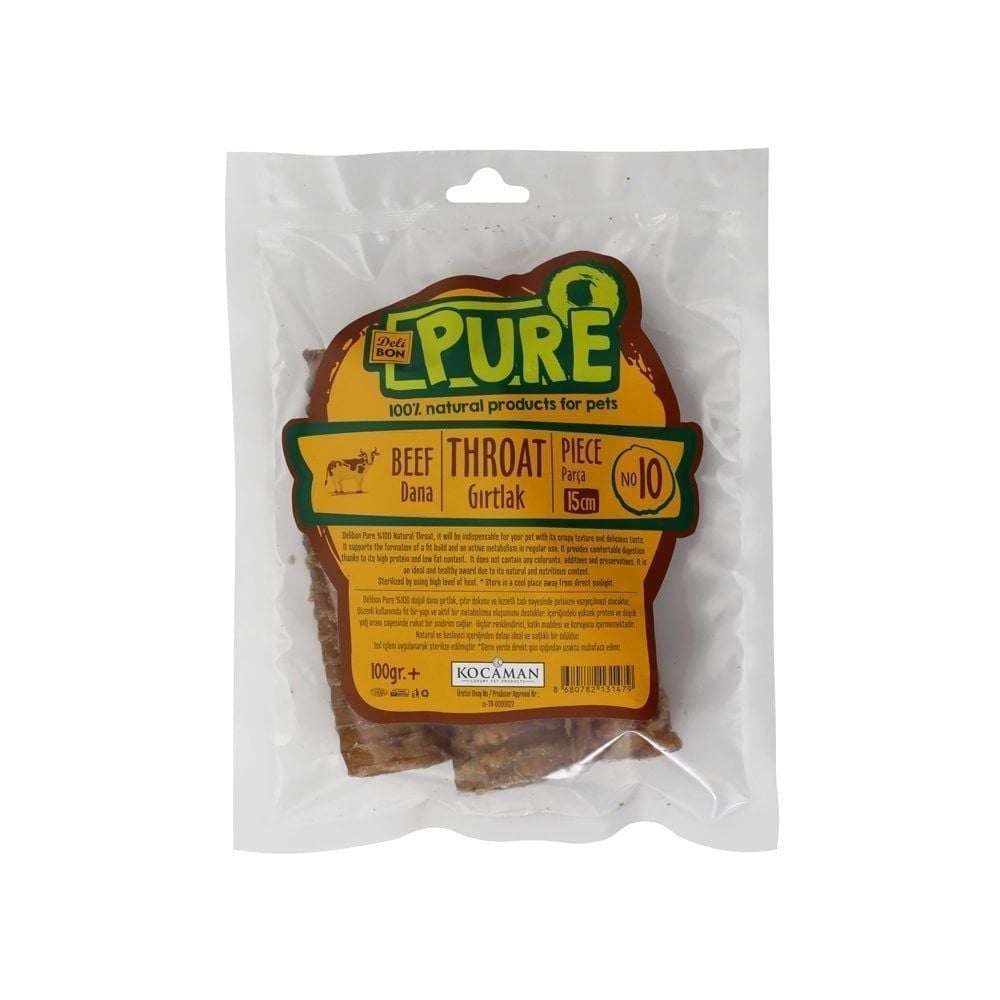 [DNAGRTLAK15CMPARCA] Delibon Dana Gırtlağı Köpek Ödül Maması 100g