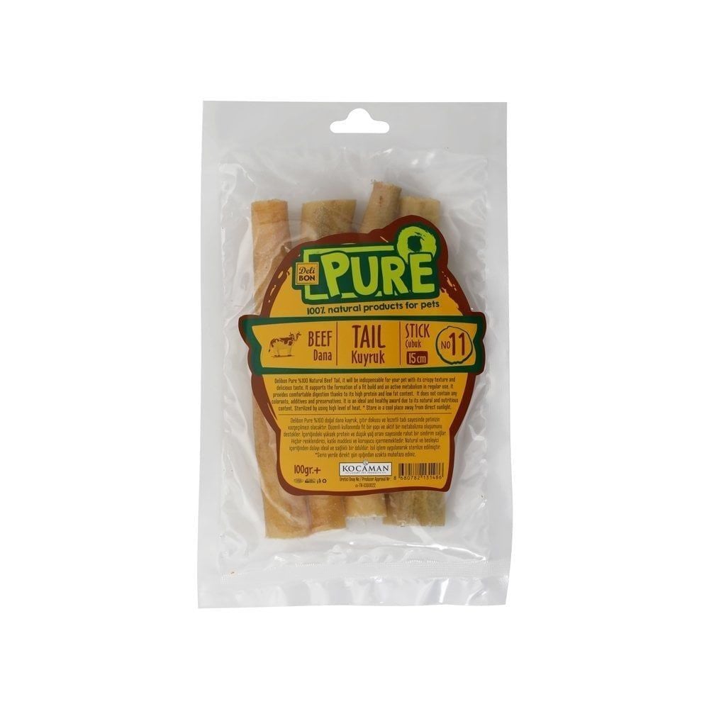 [DNAKYRK15CMCBUK] Delibon Dana Kuyruğu Köpek Ödül Maması 100g