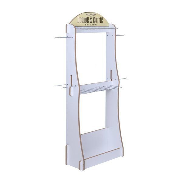 [MDF60WHITE] Doggie MDF Collar Products Display Stand 30x65x170cm